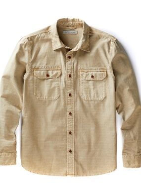 Outerknown sandrift Button Up Organic Cotton The Utilitarian Shirt like new